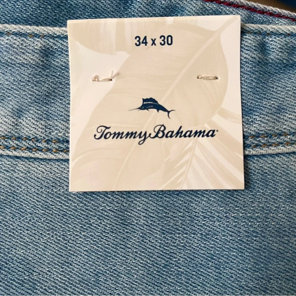 Tommy Bahama Blue Antigua Cove Jeans 34 x 30 36 x 30 TD121053 Light Wash Stretch - Picture 11 of 15